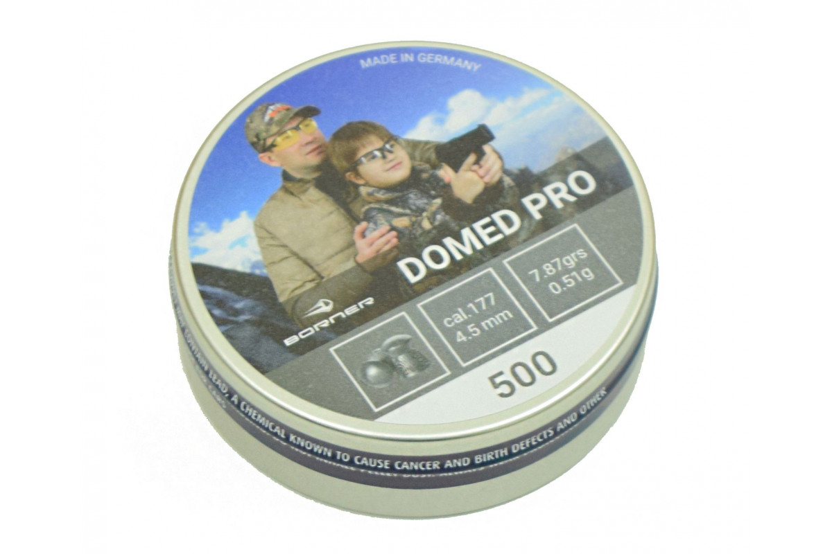Пули Borner Domed Pro 4,5 (500 шт.) 0,51гр