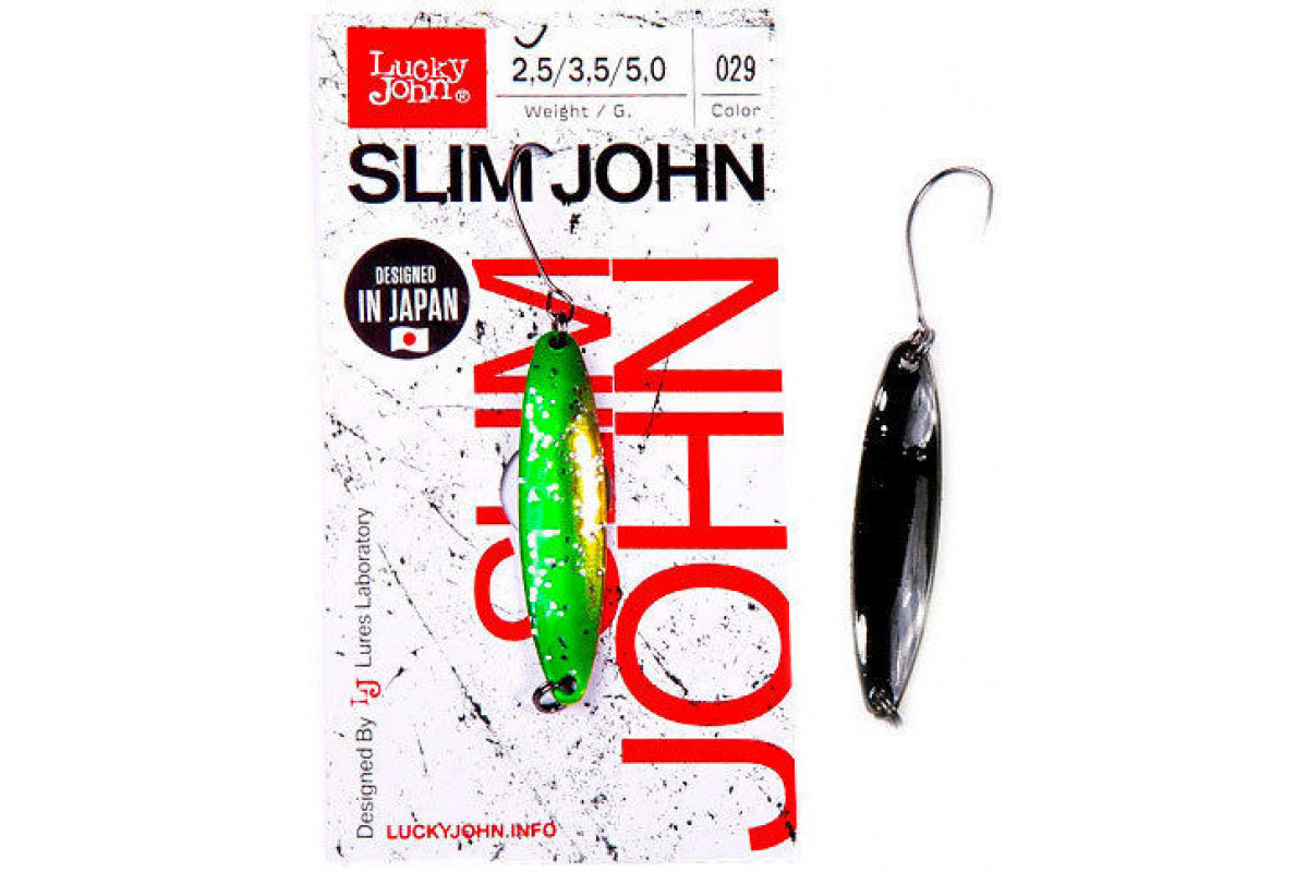Блесна Lucky John SLIM JOHN 37мм 02.5г