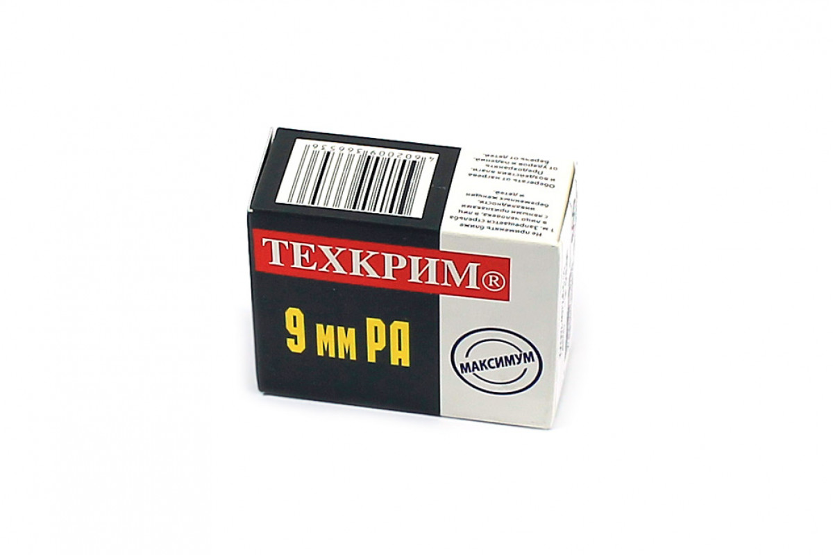 Патрон Техкрим к. 9 мм РА Maximum