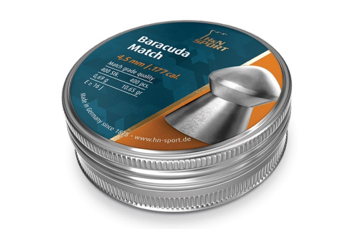 Пули H&N Baracuda Match 4,5 мм 0,69 г (400 шт)