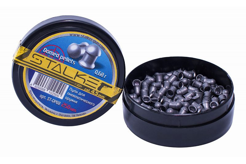 Пули STALKER Domed Pellets 4,5 мм 0,68 гр (250 шт)
