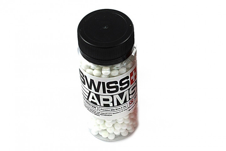 Шарики для страйкбола SWISS ARMS 0,12 g банка 650 шт