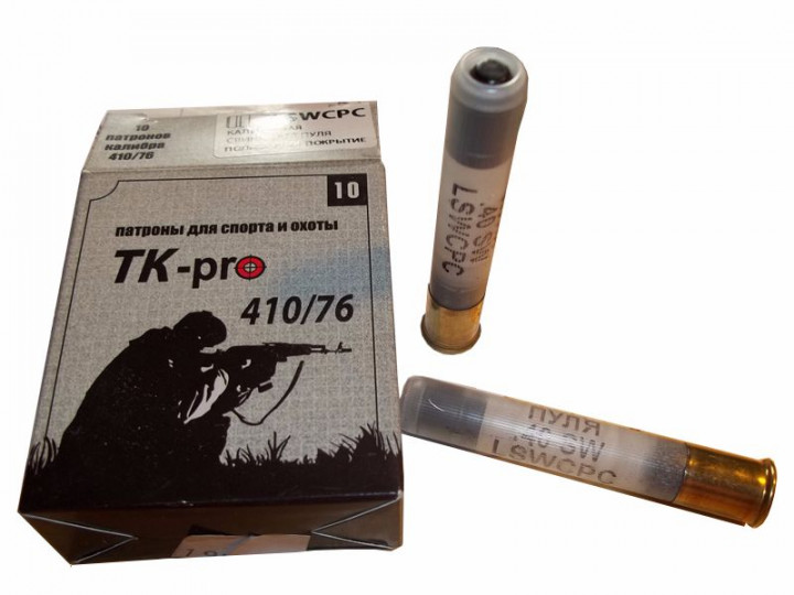 Техкрим к. 410х76 пуля 40SW LSWCPC  11,6 г.