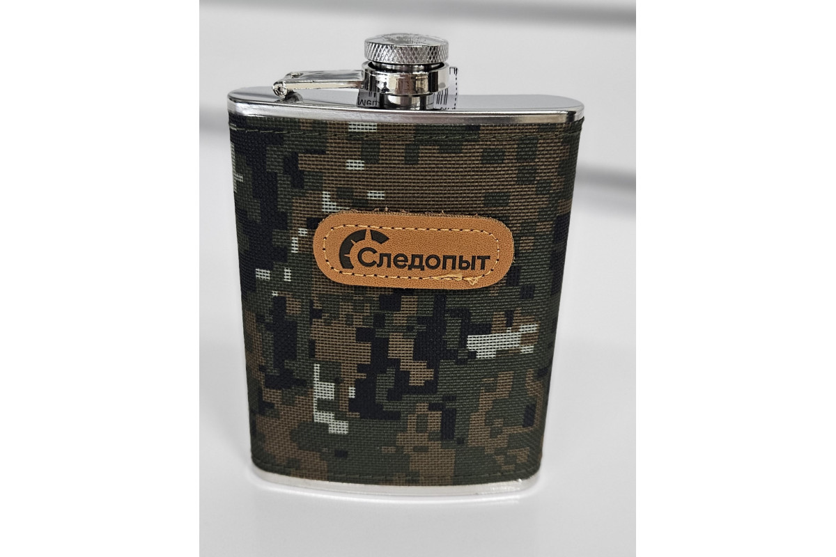Фляжка СЛЕДОПЫТ в оплетке PF-BD-F21 240 мл