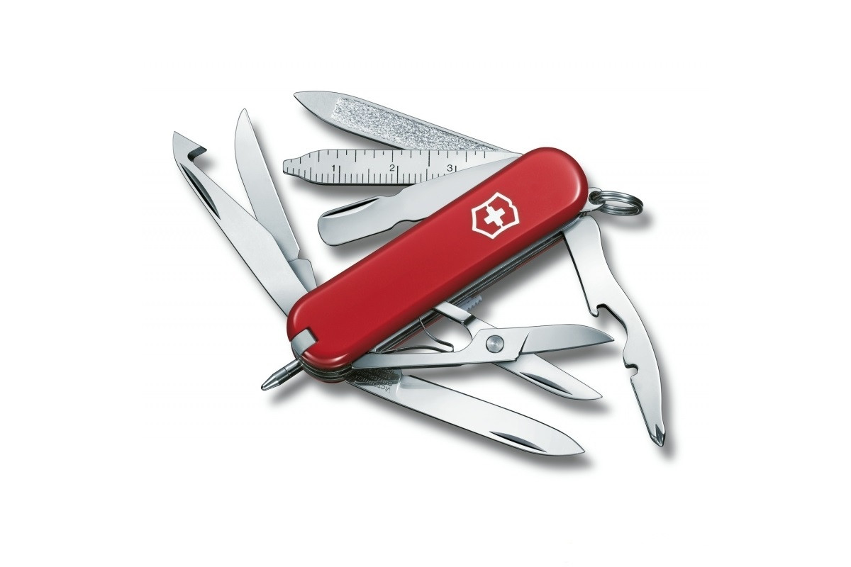 Нож перочинный VICTORINOX miniChamp 0.6385 58мм, красный