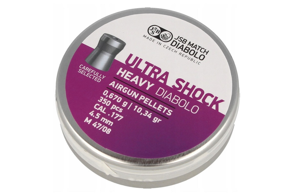 Пули JSB Ultra Shock Heavy 4,52 мм 0,67г (350 шт)