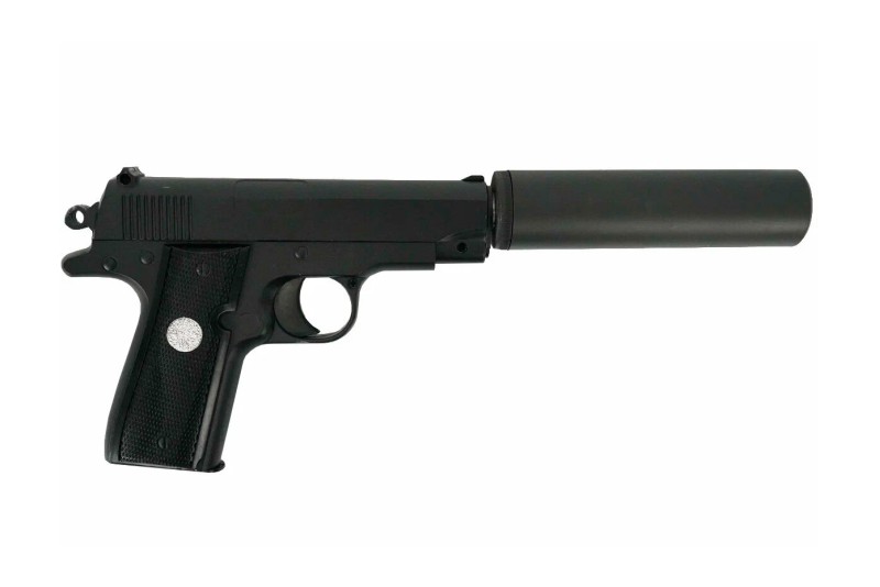 Модель пистолета GALAXY G.2A пружин. (Browning мини.с глушителем) к. 6мм