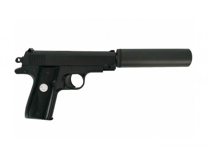 Модель пистолета GALAXY G.2A пружин. (Browning мини.с глушителем) к. 6мм