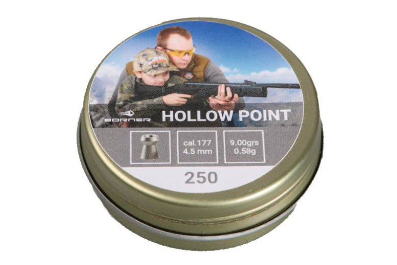 Пули Borner Hollow Point 4,5 (250 шт.) 0,58гр