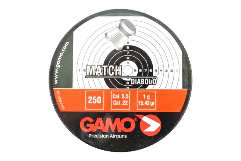 Пули Gamo Match 5,5 мм 1,0 г (250 шт)