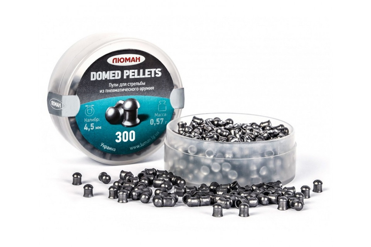 Пули Люман Domed Pellets 4,5 мм 0,57 г (300 шт)