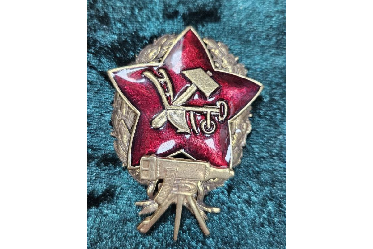 Знак красный командир пулеметчик