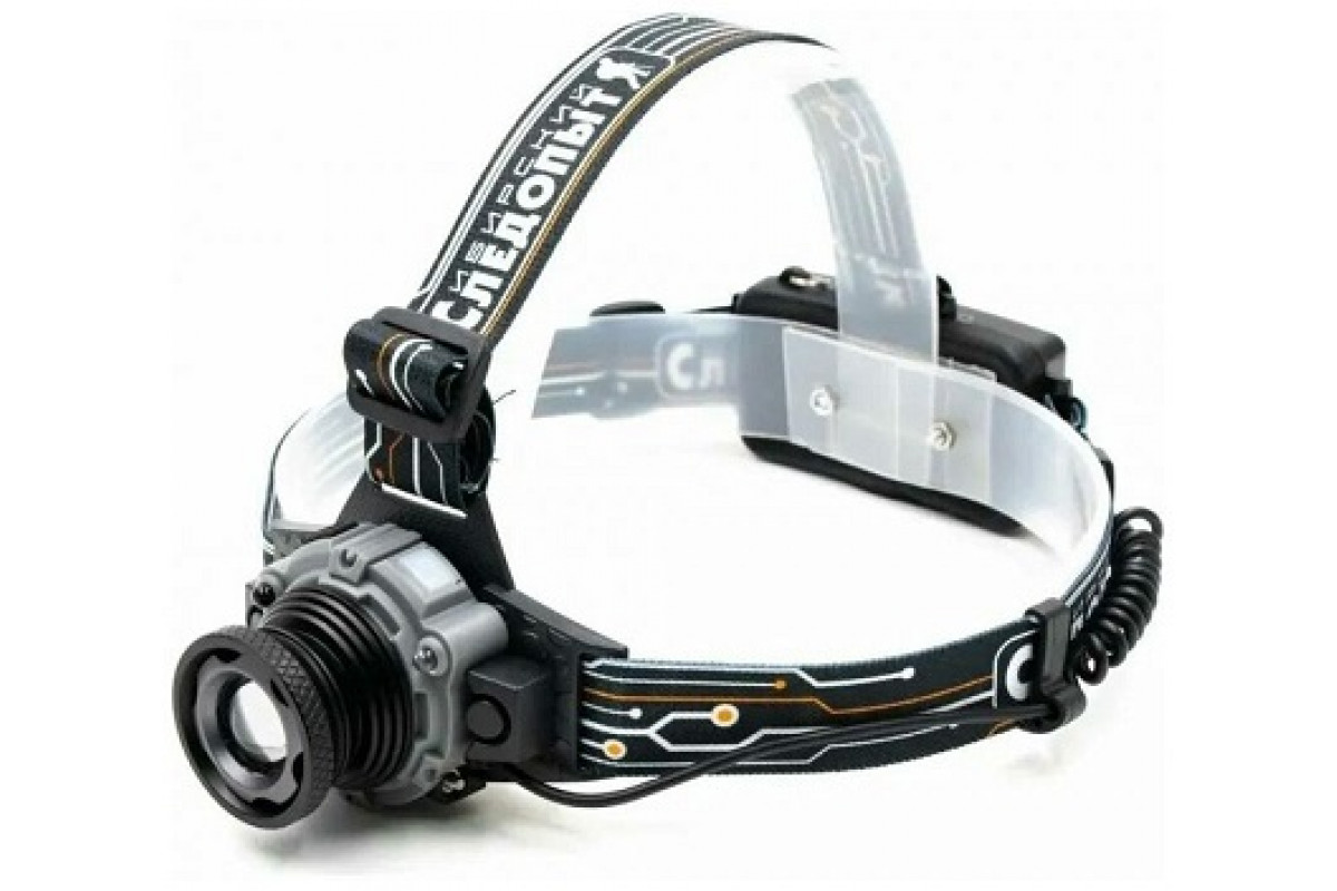 Фонарь налобный Вольт-М 1 LED zoom аккум. 220В