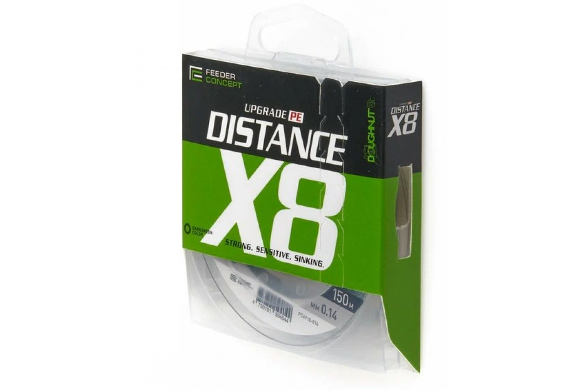 Леска плетеная Feeder Concept Distance х8 BRAID Dark Green 150м